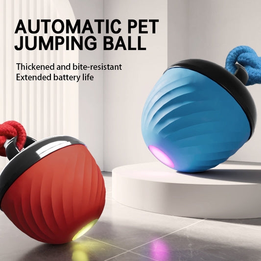 Smart Dog Cat Toy Ball Electronic Interactive Pet Toy Moving Ball Rope USB 3 Modes Automatic Moving Bouncing For Puppy Chew Products Pets Products | Purrfect Pet Kingdom