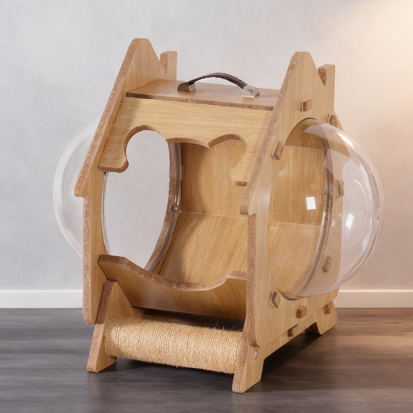 Transparent Capsule Extra-Large Bed Multi-Functional Scratching Post Cat House