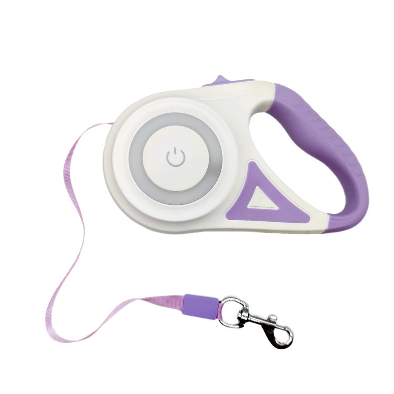 3M & 5M Retractable Dog Leash with LED Light - Pet Lead