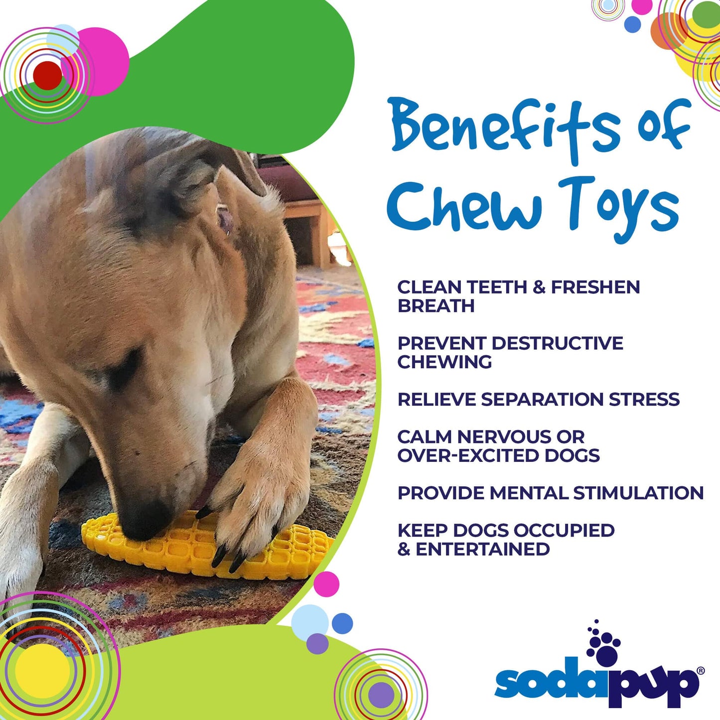 Dog Chew Toy Unicorn Horn Durable Nylon for Aggressive