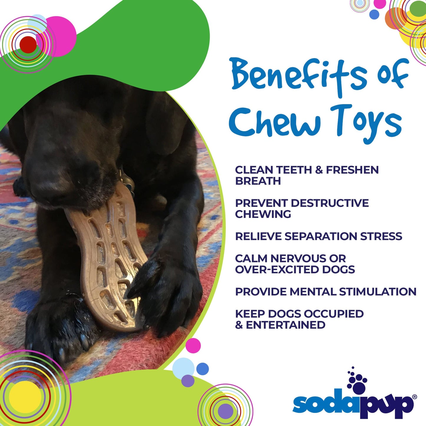 Dog Chew Toy Peanut Shape Nylon Heavy Duty Power Chewers USA - Detail Angle 3 | Majestic Pet Kingdom