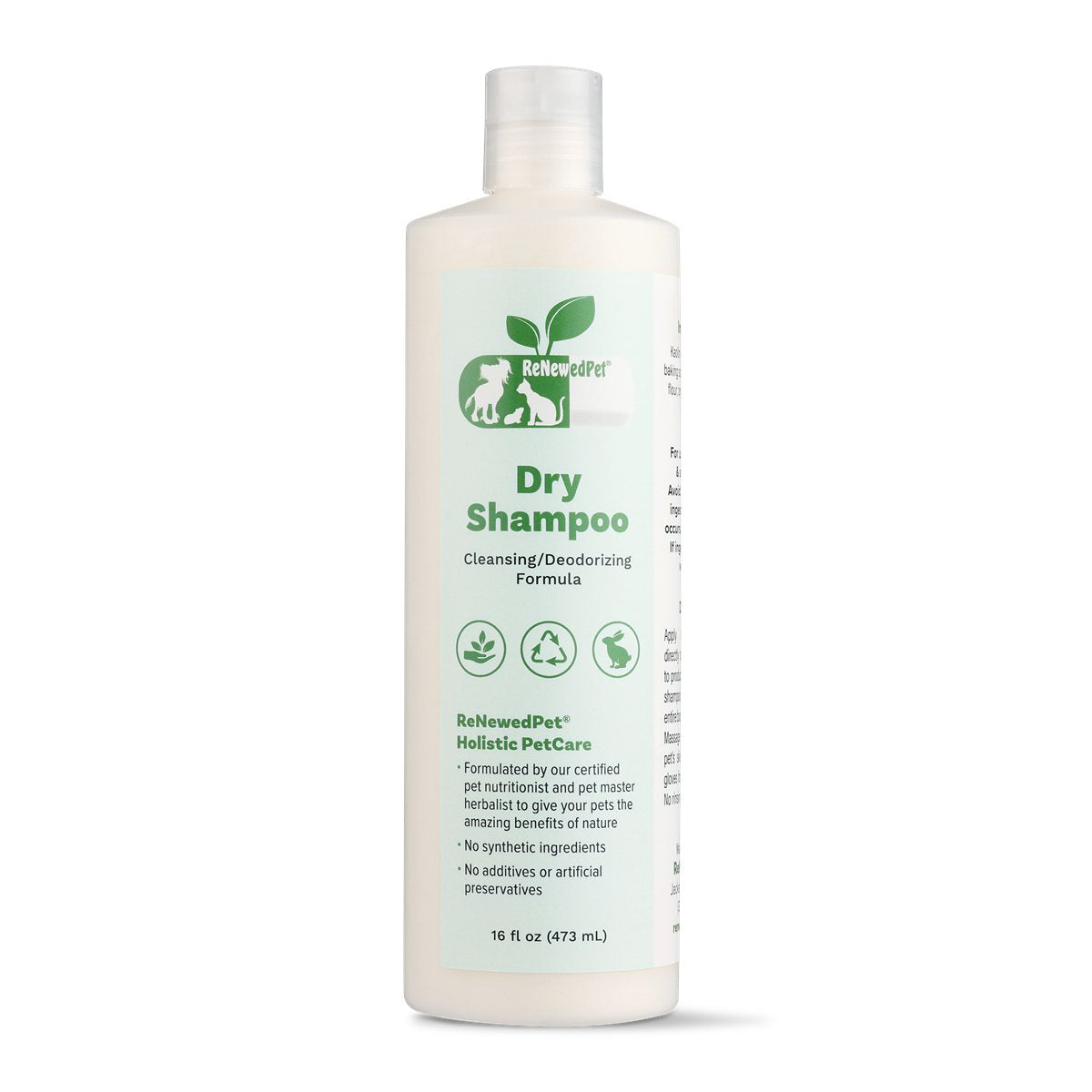 Pet Dry Shampoo No-Rinse Waterless Cleansing Powder Spray 8oz - Main Feature View | Majestic Pet Kingdom