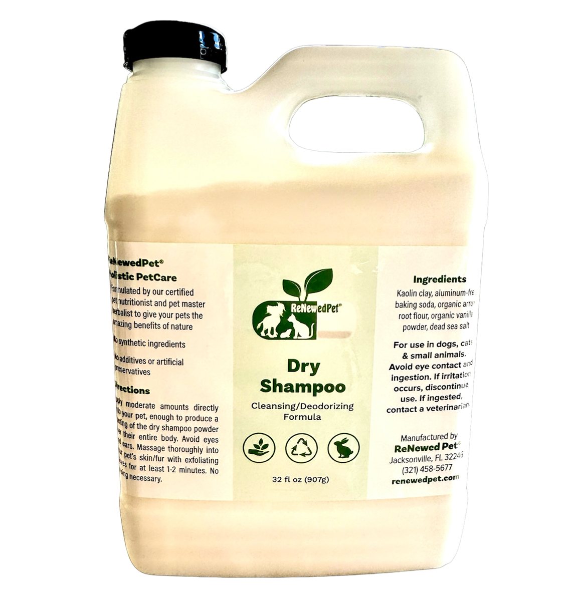 Pet Dry Shampoo No-Rinse Waterless Cleansing Powder Spray 8oz - Detail Angle 6 | Majestic Pet Kingdom