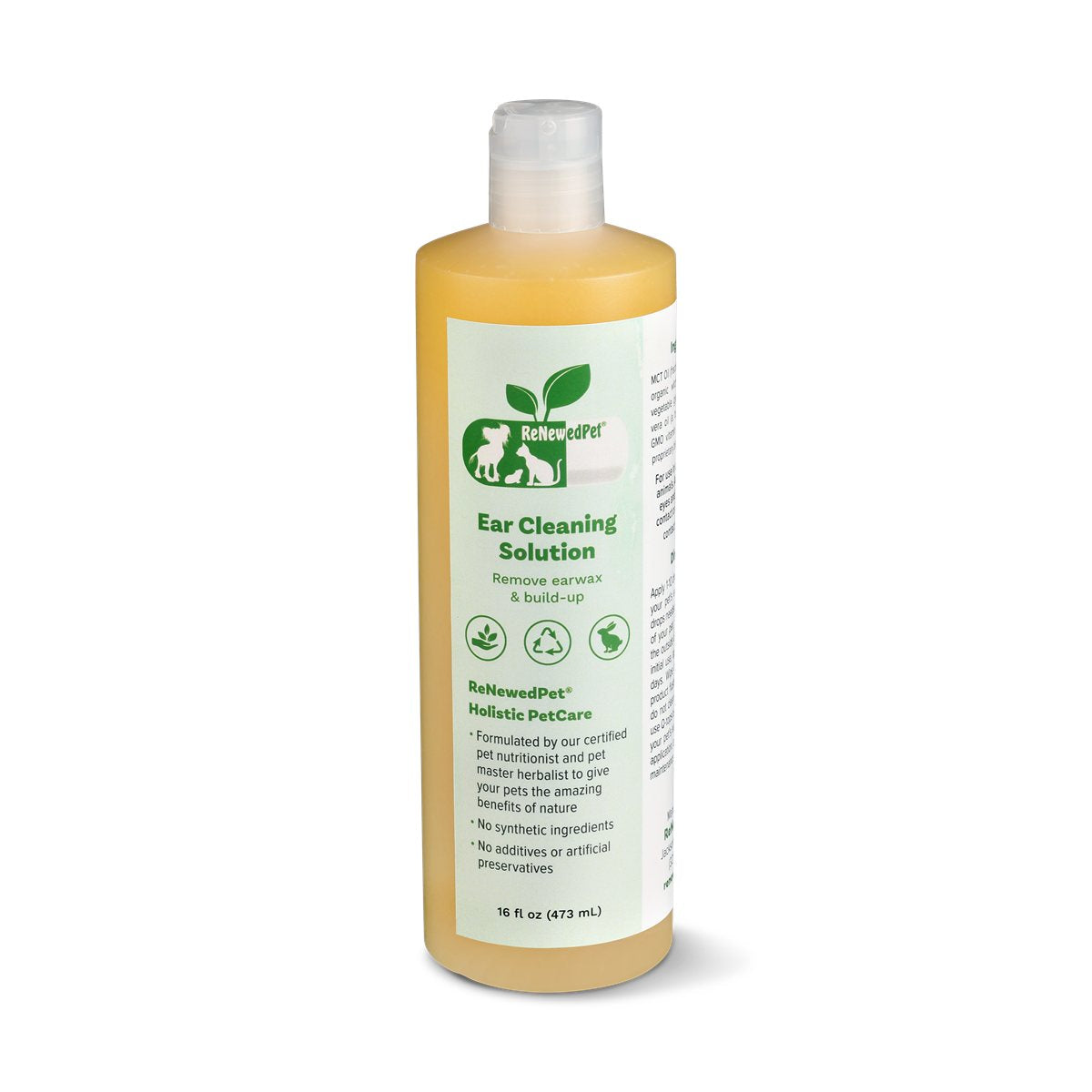 Pet Ear Cleaner Drops Natural Soothing Cleanser Dogs & Cats - Detail Angle 3 | Majestic Pet Kingdom