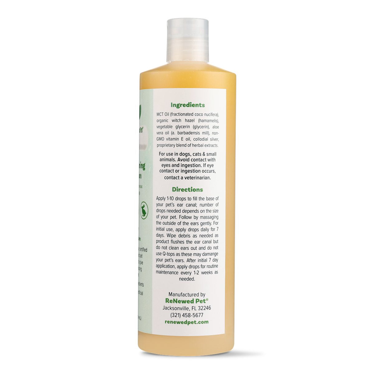 Pet Ear Cleaner Drops Natural Soothing Cleanser Dogs & Cats - Detail Angle 6 | Majestic Pet Kingdom
