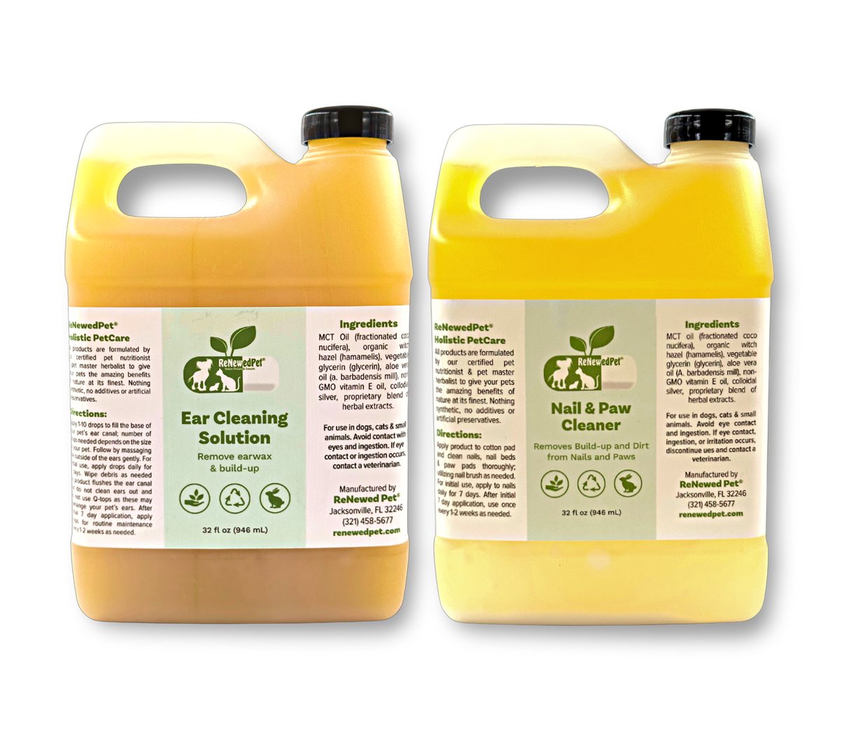Pet Grooming Kit Natural Ear and Nail Cleanser Care Set 2-Pack - Detail Angle 4 | Majestic Pet Kingdom