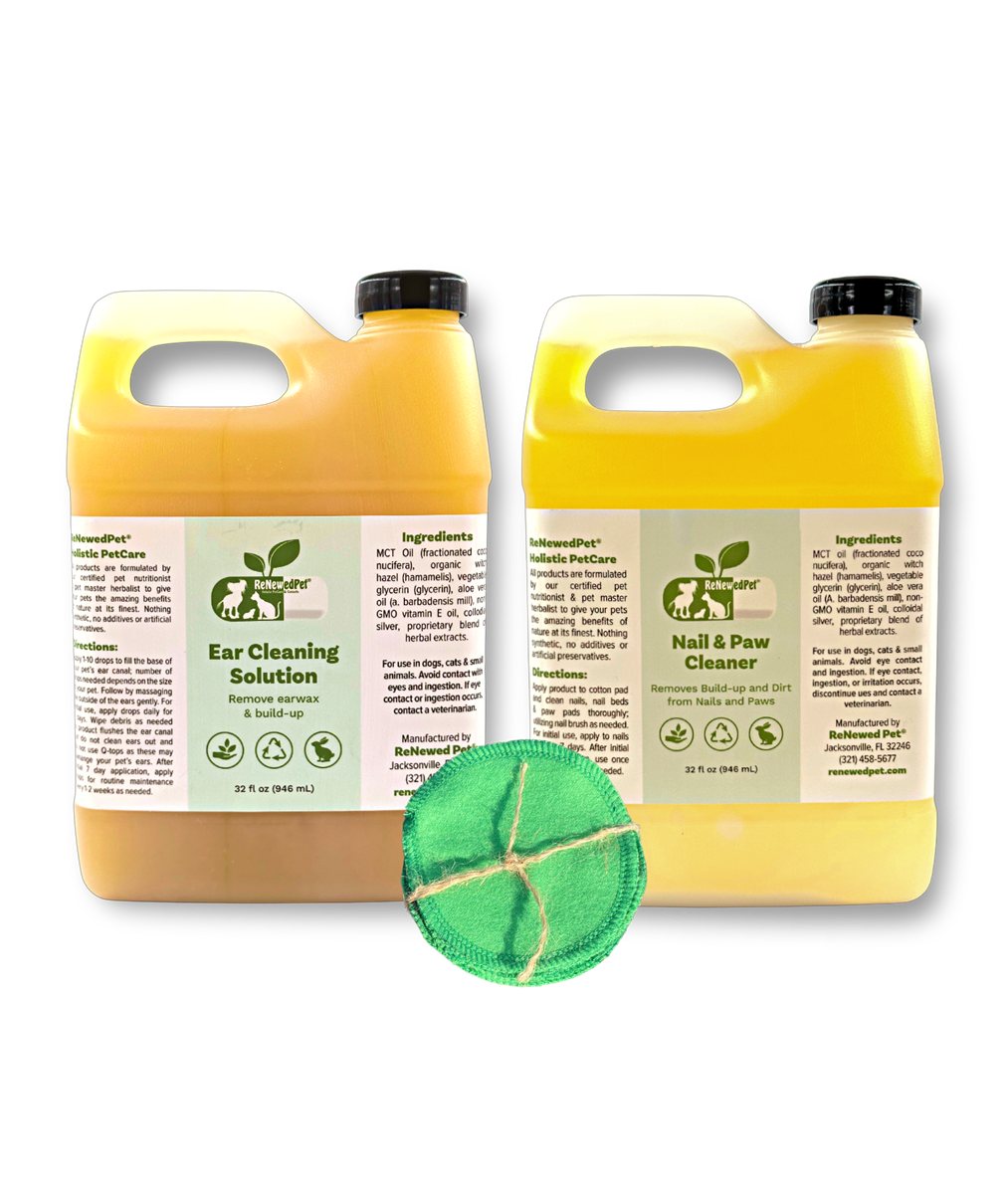 Pet Grooming Kit Natural Ear and Nail Cleanser Care Set 2-Pack - Detail Angle 5 | Majestic Pet Kingdom