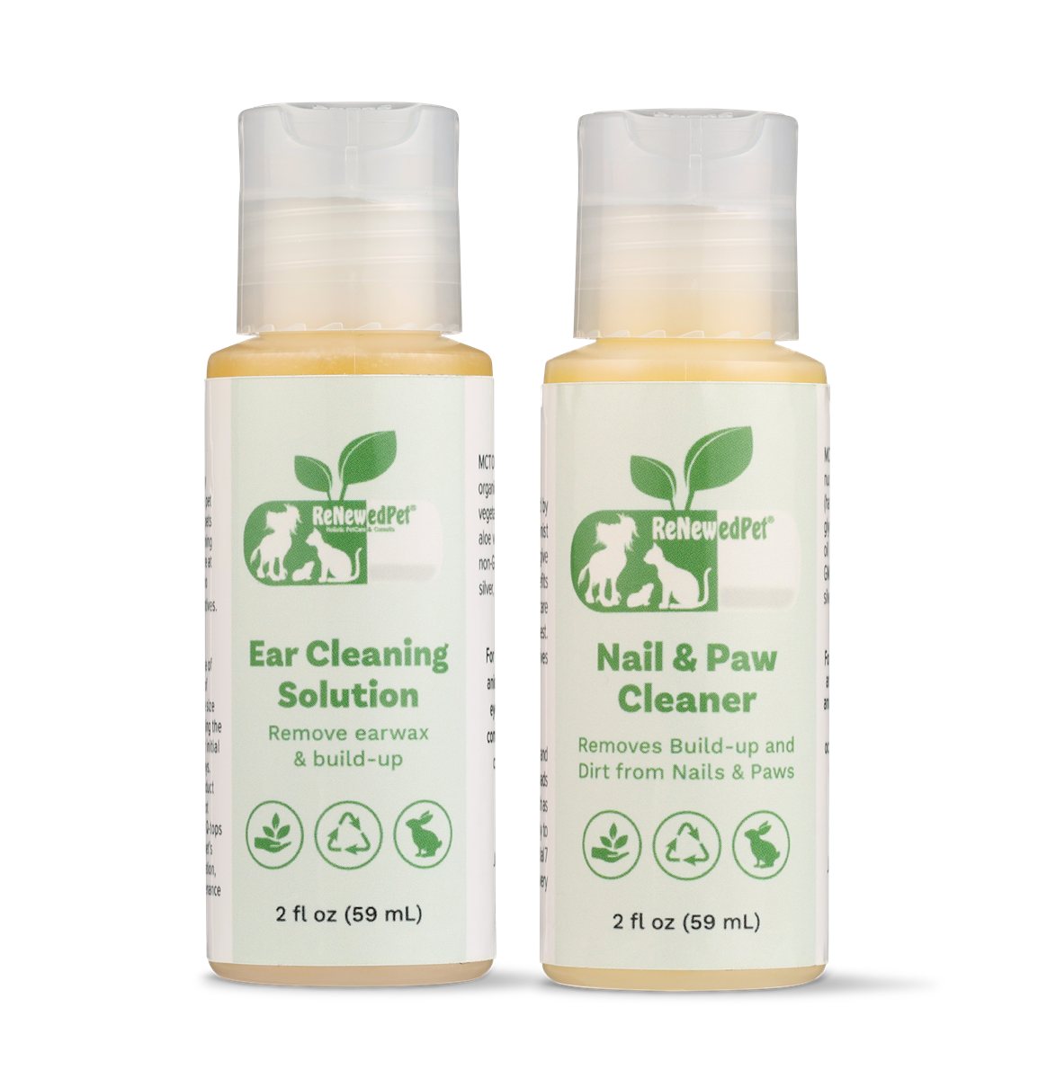 Pet Grooming Kit Natural Ear and Nail Cleanser Care Set 2-Pack - Detail Angle 6 | Majestic Pet Kingdom
