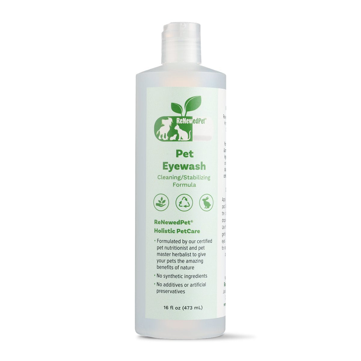Pet Eye Wash Natural Sterile Cleansing Solution Drops 4oz
