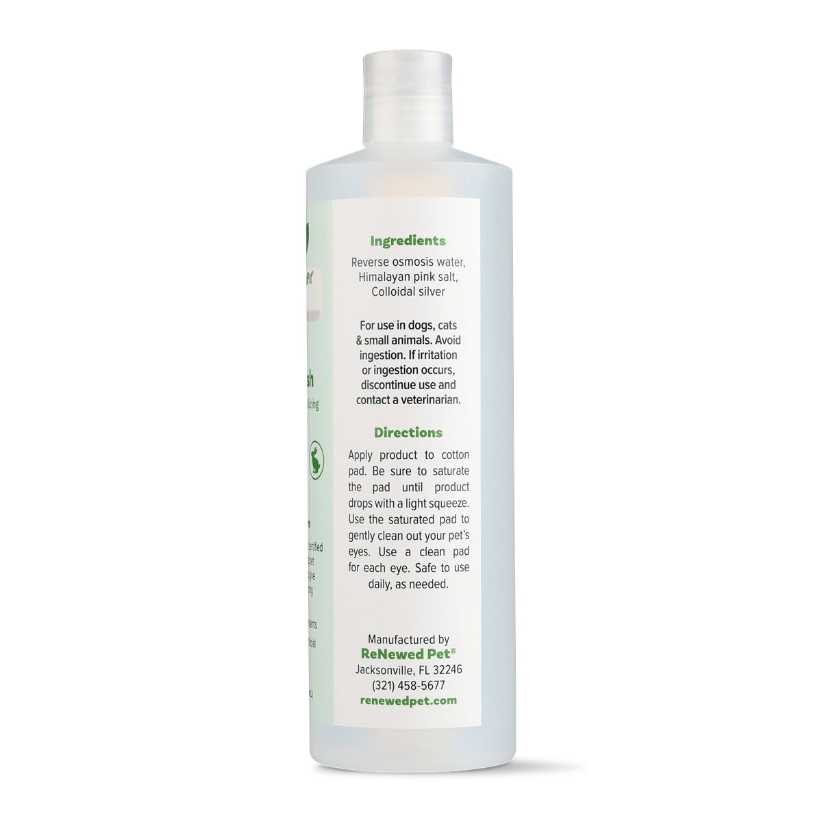 Pet Eye Wash Natural Sterile Cleansing Solution Drops 4oz