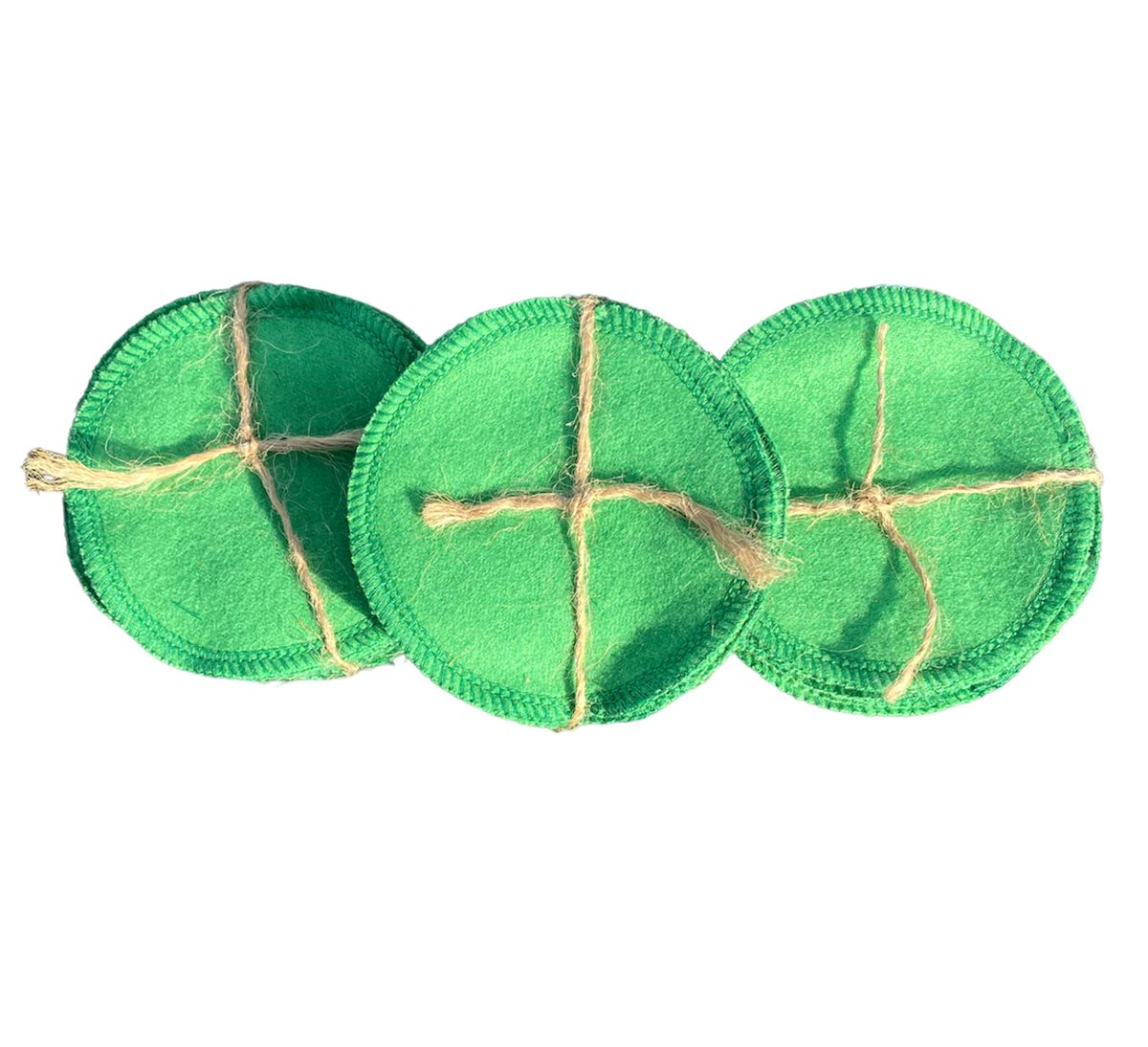 Pet Eye and Ear Cleaning Pads Reusable Natural Cotton 10-Pack - Detail Angle 3 | Majestic Pet Kingdom