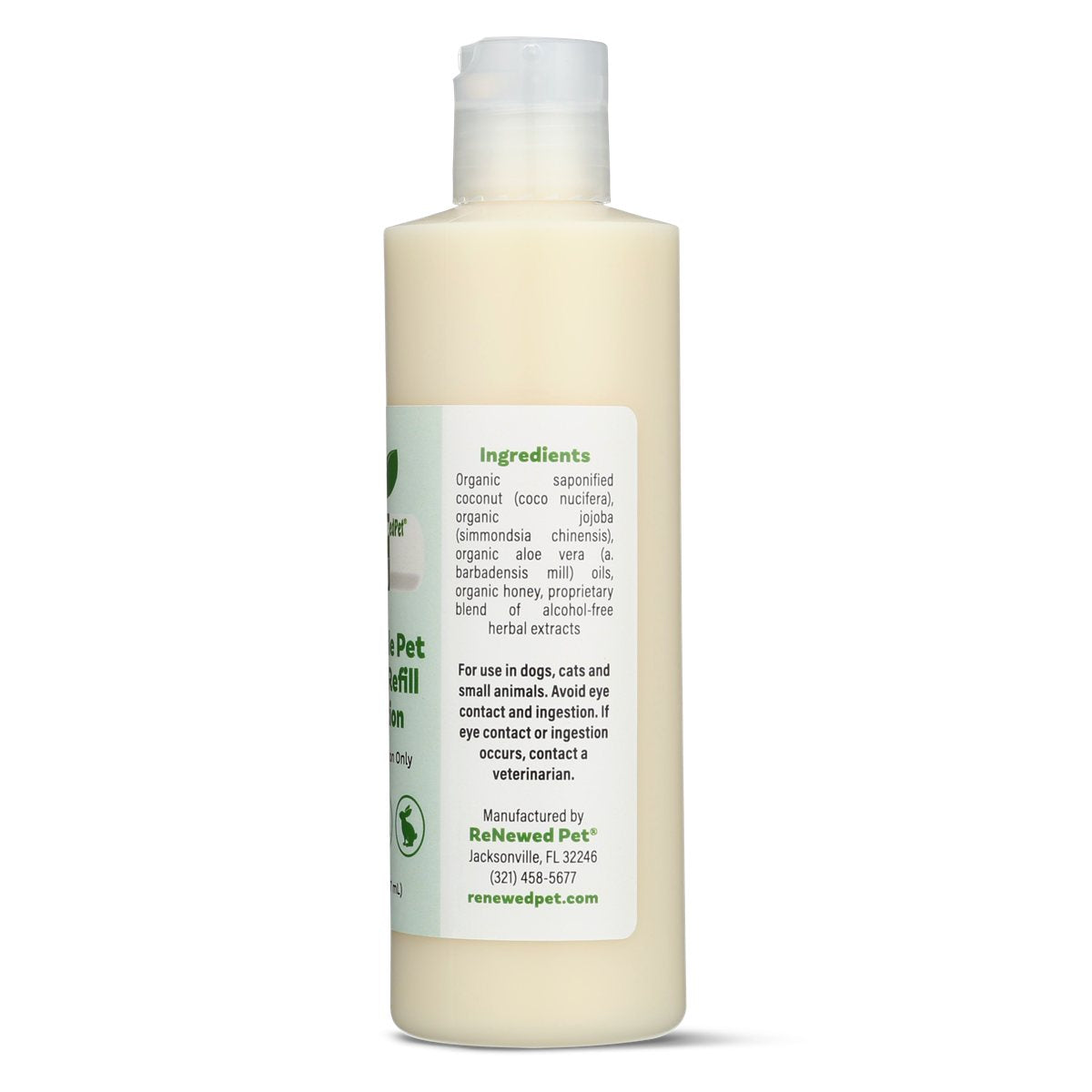 Pet Grooming Wipe Solution Natural Cleansing Refill 16 fl oz