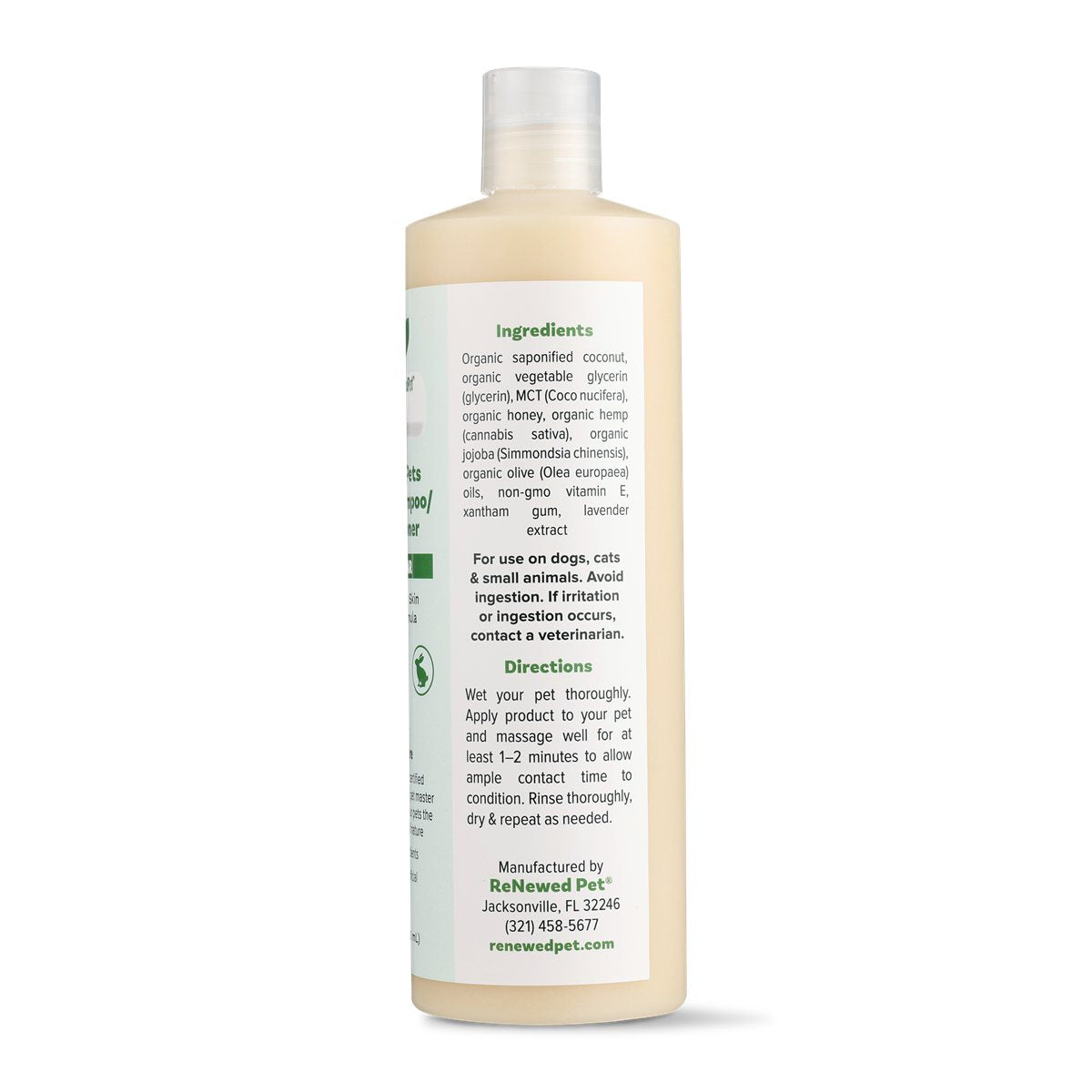 Dog Shampoo and Conditioner 2-in-1 Natural Pet Wash 16 fl oz - Detail Angle 4 | Majestic Pet Kingdom