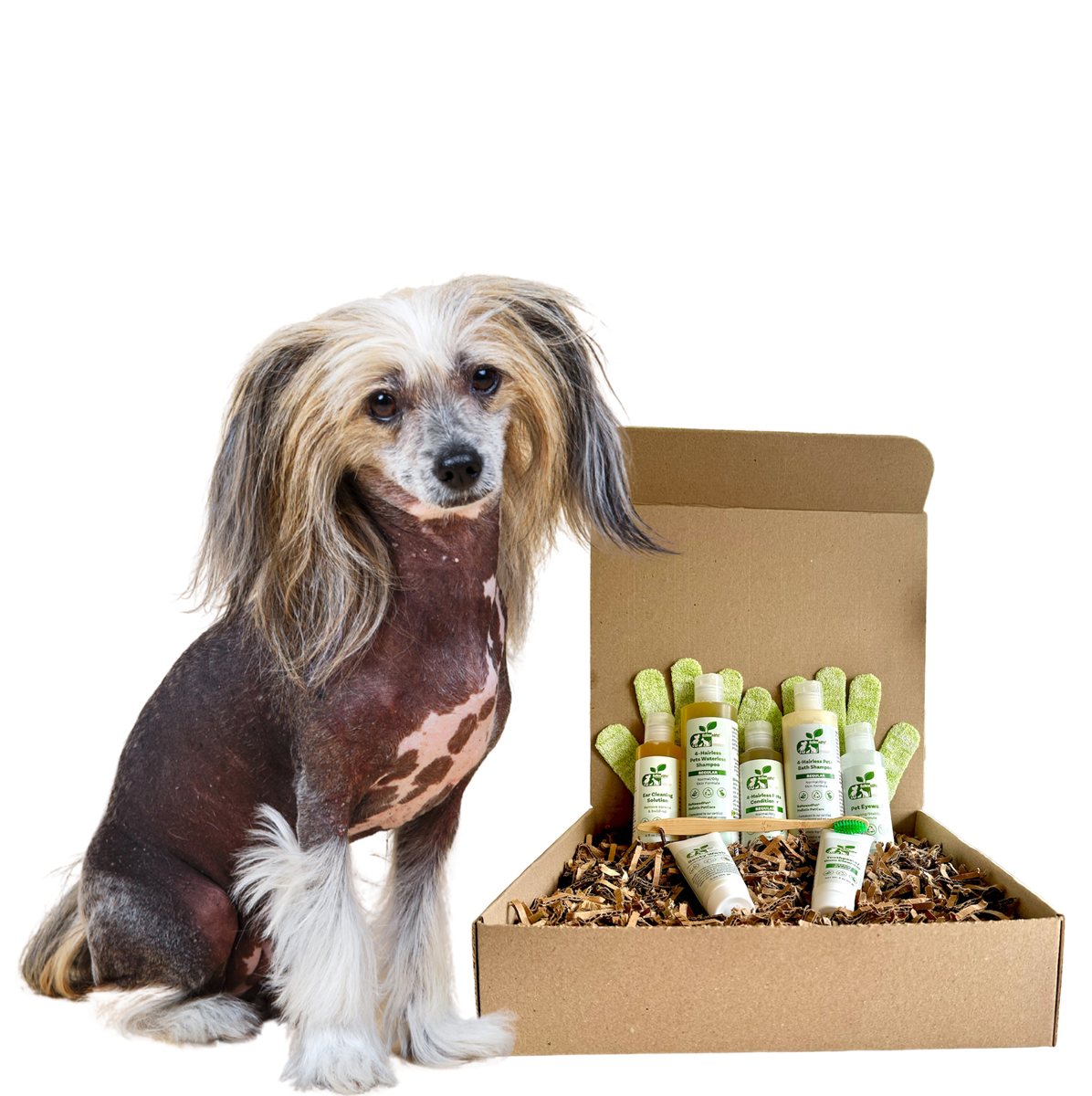 Dog Grooming Kit Sensitive Skin Care Set for Hairless Breeds