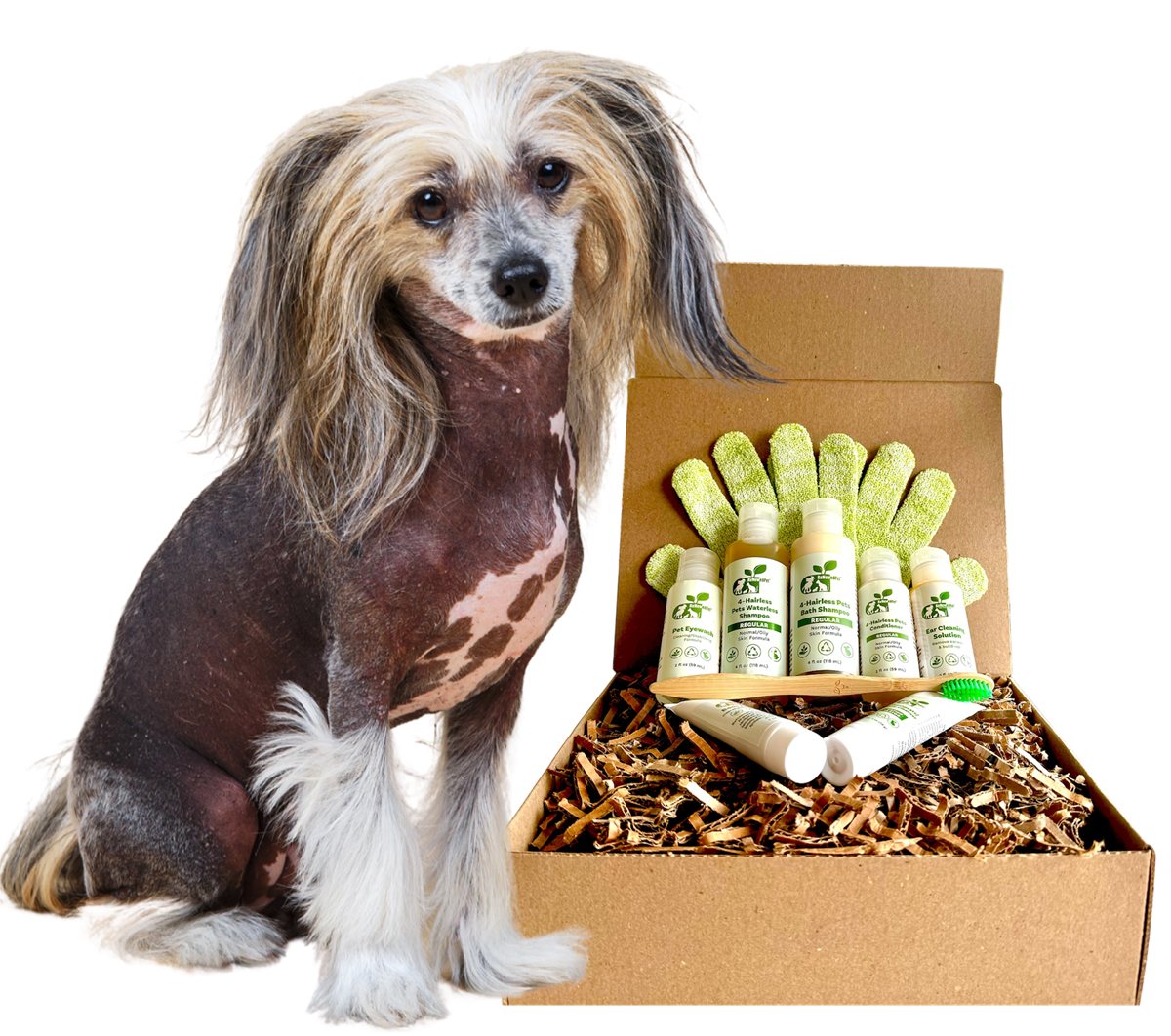 Dog Grooming Kit Sensitive Skin Care Set for Hairless Breeds