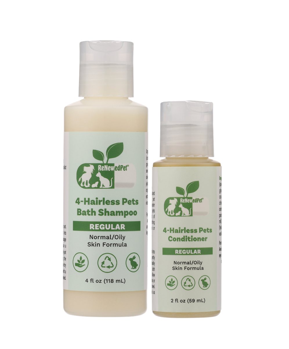 Pet Shampoo and Conditioner Gentle Set for Hairless Dogs 2pk - Main Feature View | Majestic Pet Kingdom