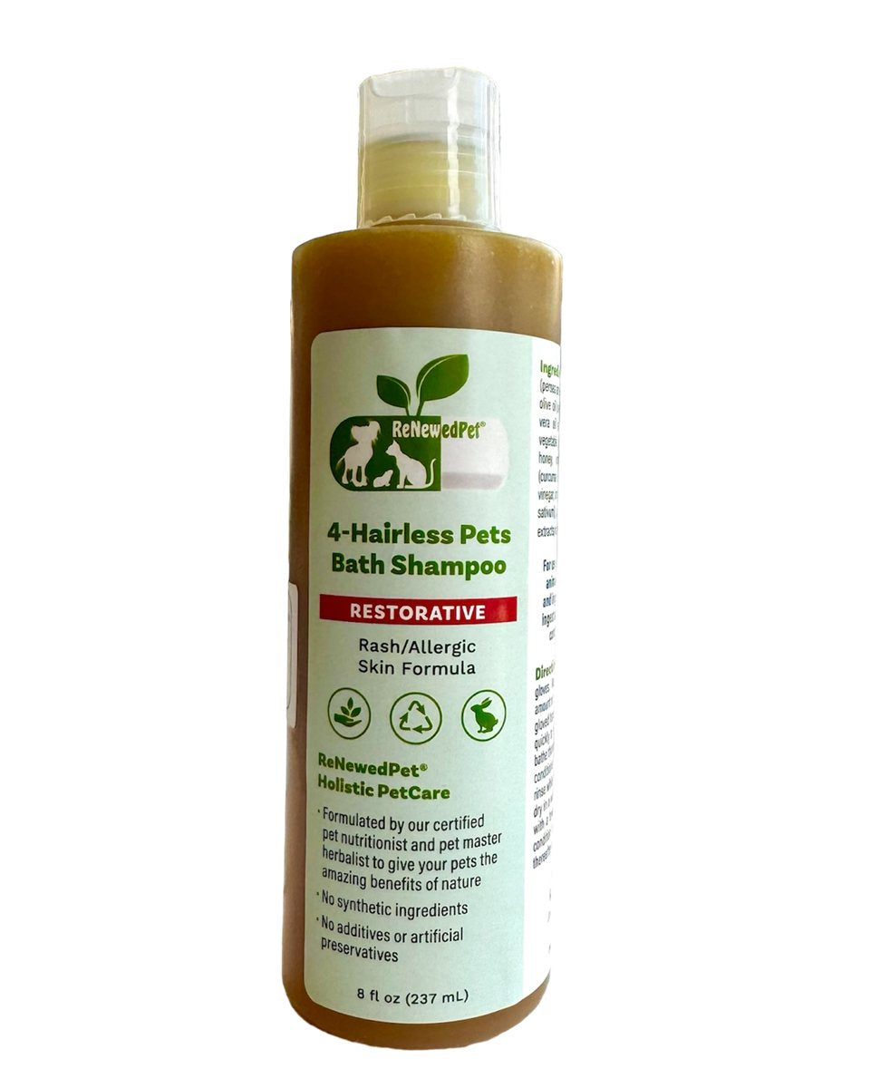Dog Shampoo Restorative Soothing Bath Wash for Hairless Skin