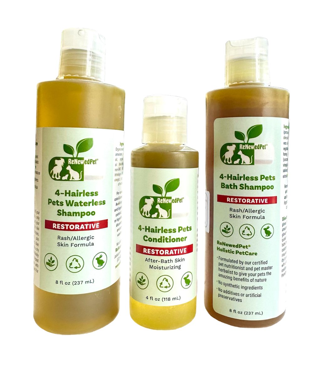 Pet Shampoo and Conditioner Restorative Skin Repair Set 2pk - Detail Angle 2 | Majestic Pet Kingdom