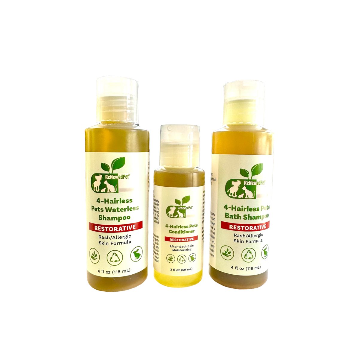 Pet Shampoo and Conditioner Restorative Skin Repair Set 2pk - Detail Angle 3 | Majestic Pet Kingdom