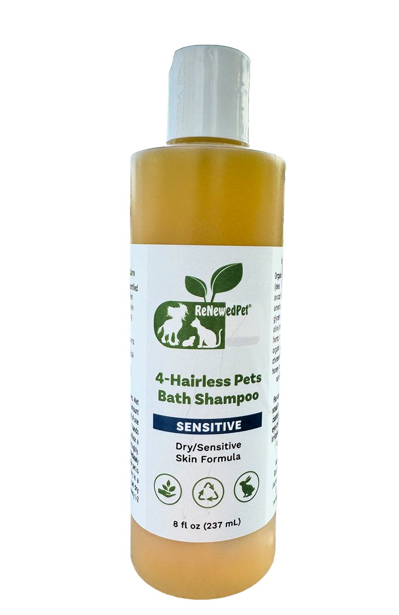 Dog Shampoo Sensitive Skin Rash Relief for Hairless Breeds