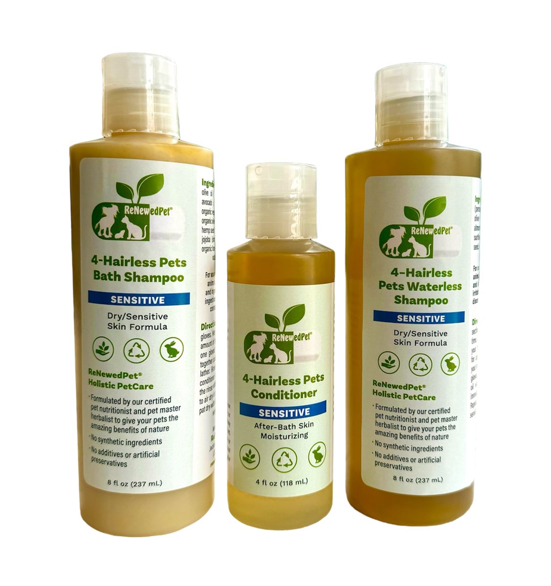 Pet Grooming Kit Sensitive Skin Waterless Shampoo Conditioner - Detail Angle 2 | Majestic Pet Kingdom