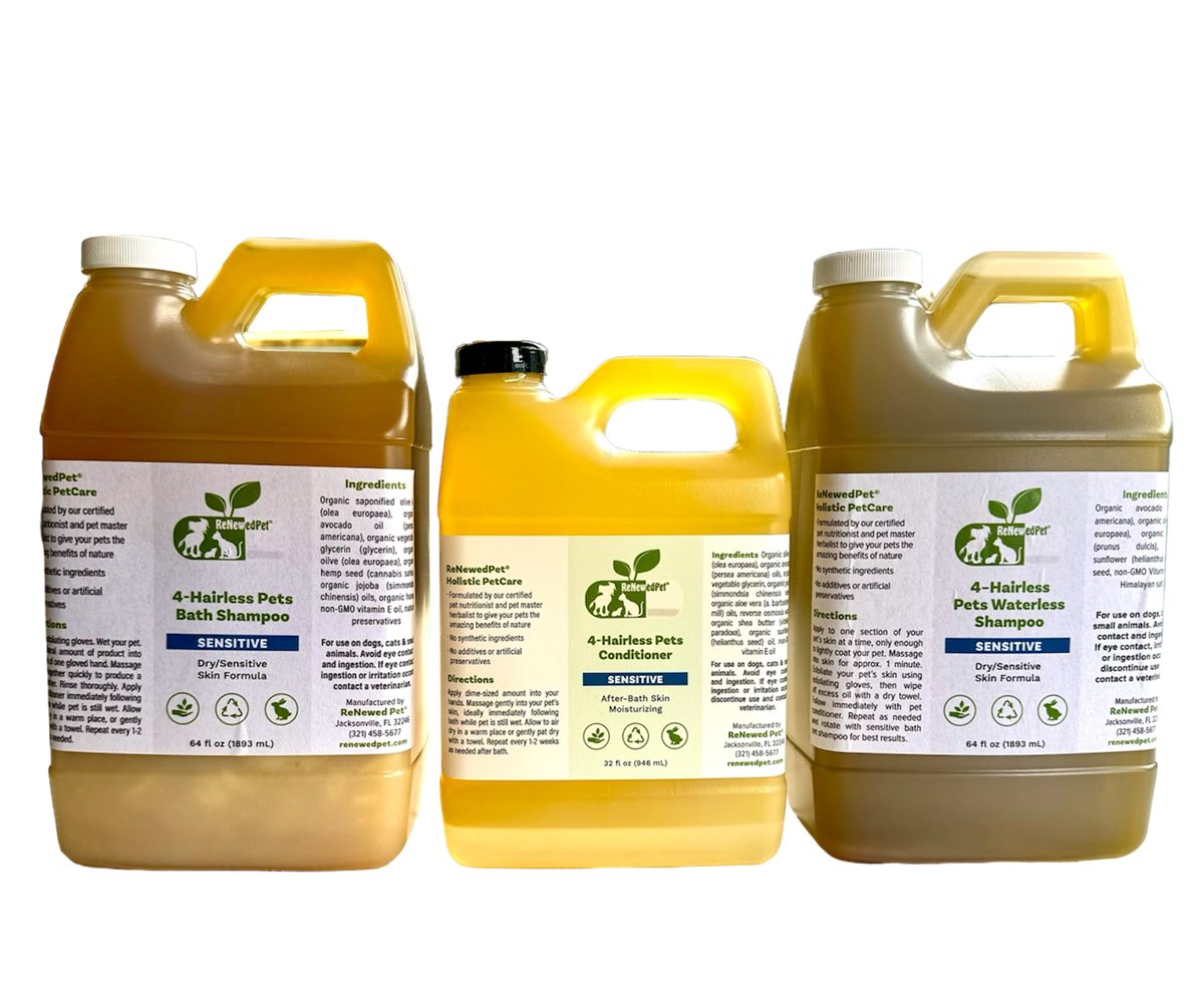 Dog Shampoo Sensitive Skin Waterless Foam for Hairless