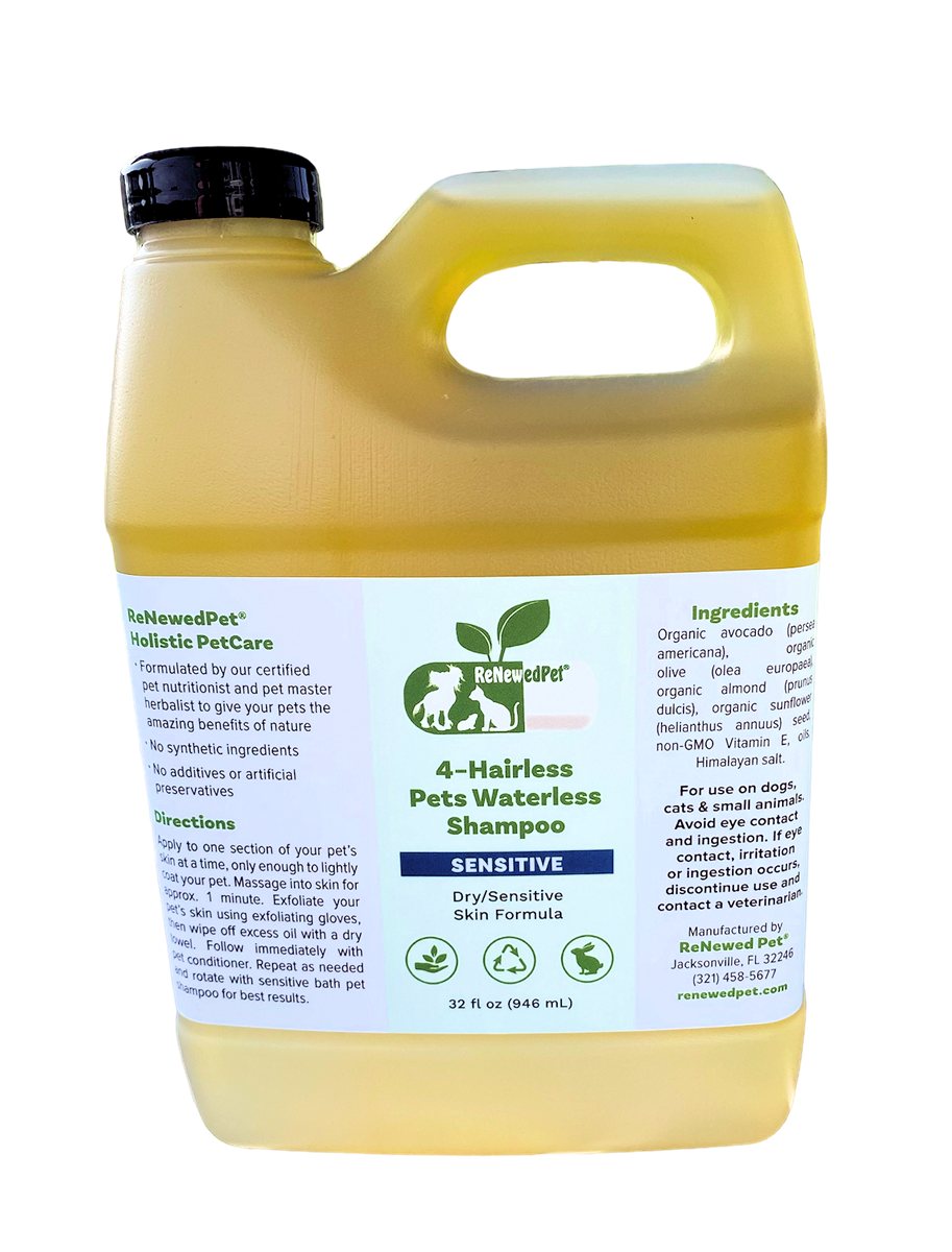 Dog Shampoo Sensitive Skin Waterless Foam for Hairless Breeds - Detail Angle 4 | Majestic Pet Kingdom