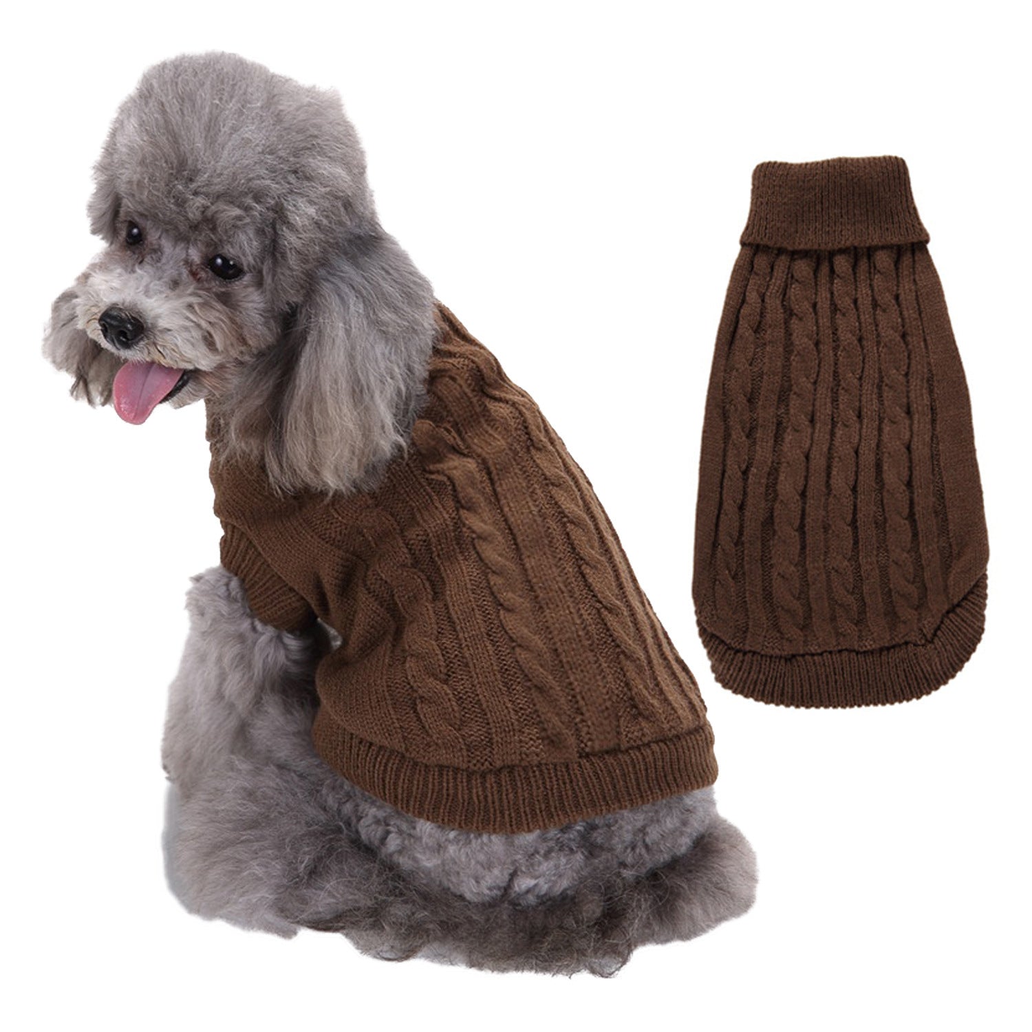 Solid Color Puppy Dog Clothes Teddy Bichon Pet Sweater - Majestic Pet Kingdom