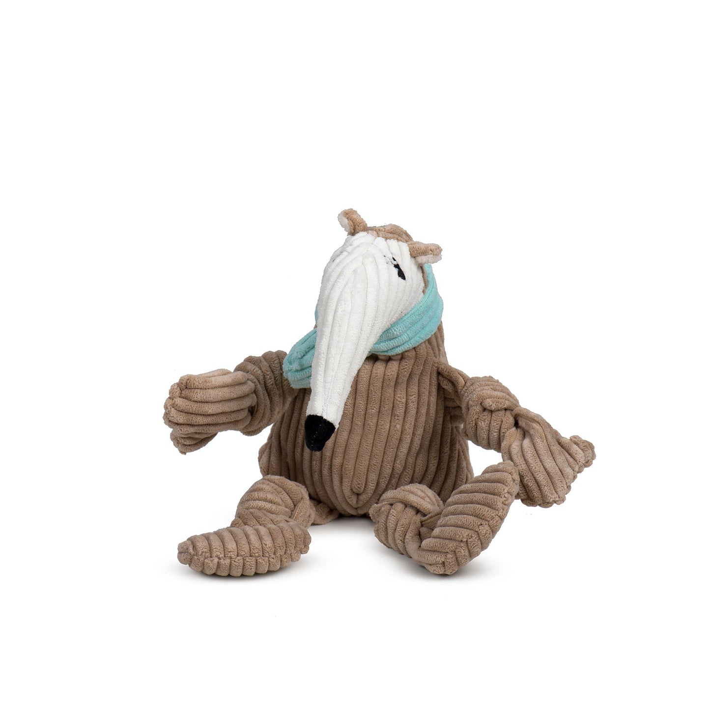 Dog Plush Toy Nibblet Anteater Knottie Large Squeak Pet Chew