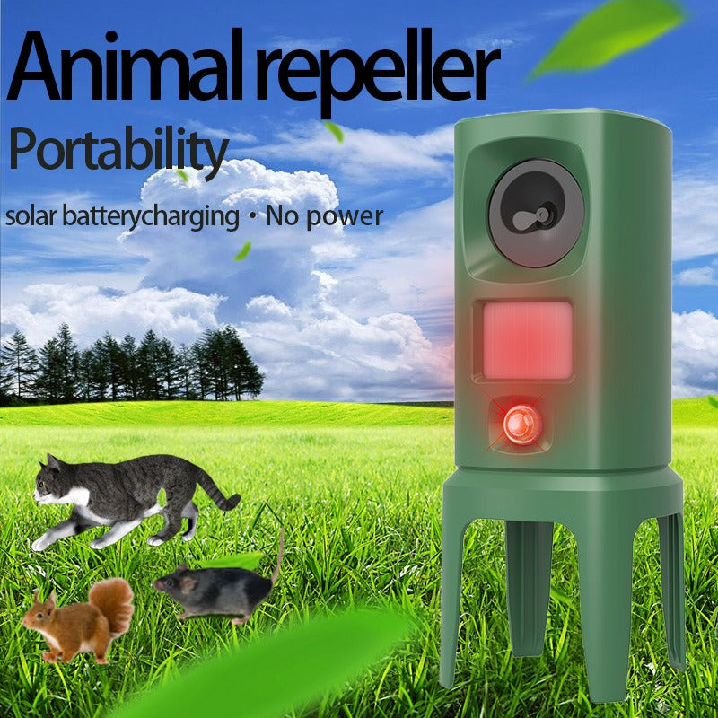 Solar mouse repeller, outdoor multi-floor cat repeller, LED explosion ultrasonic dog repeller - Majestic Pet Kingdom