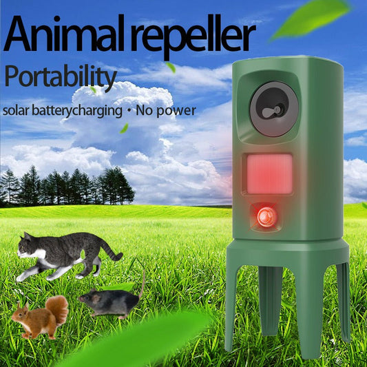 Solar mouse repeller, outdoor multi-floor cat repeller, LED explosion ultrasonic dog repeller - Majestic Pet Kingdom