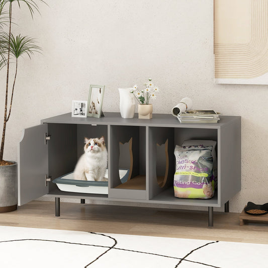 40 Inch Cat Litter Box Enclosure for 2 Cats Hidden Cat Washroom | Purrfect Pet Kingdom
