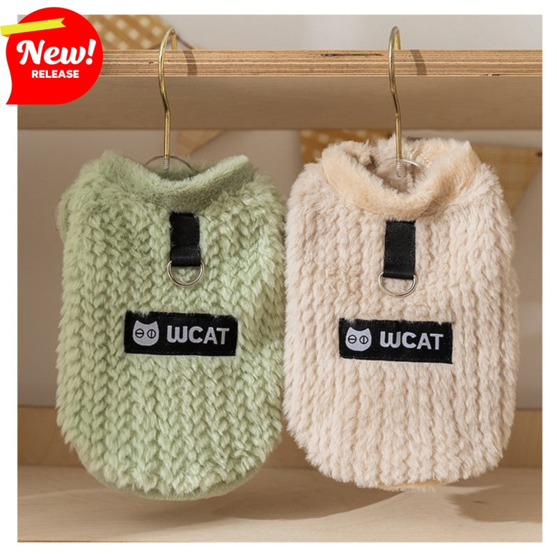 Pet Dog Fleece Sweater Sleeveless Autumn Winter Coat - Majestic Pet Kingdom