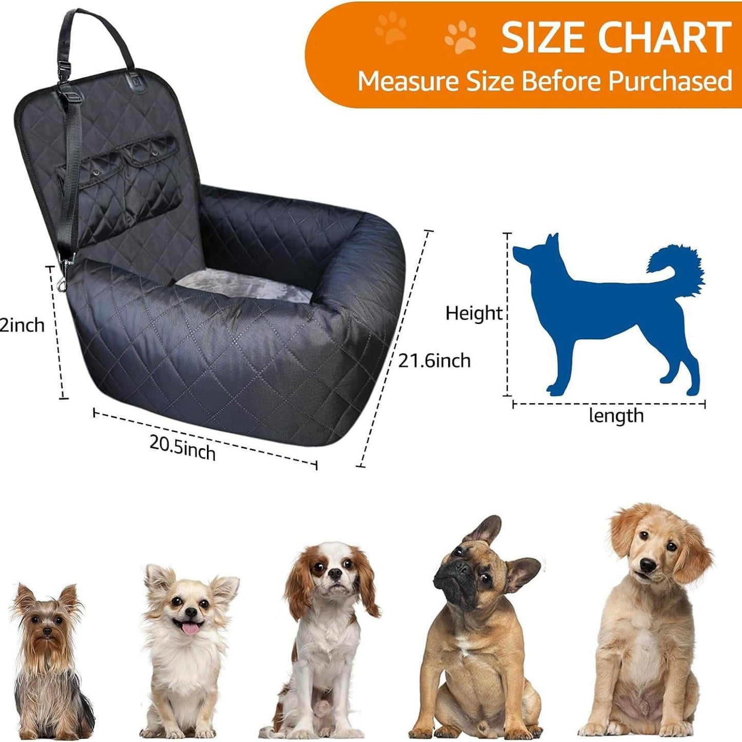Dog Car Seat Cover Waterproof Rear Bench Protector Safe Mat - Detail Angle 2 | Majestic Pet Kingdom