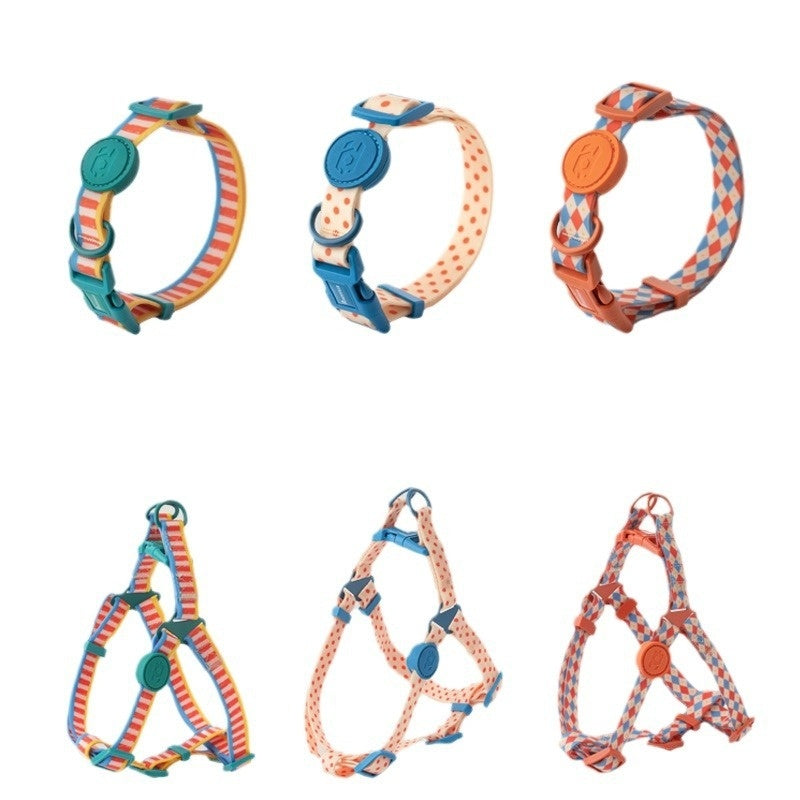 Retro Record Hand Holding Rope Small And Medium-sized Dogs Collar Vest - Majestic Pet Kingdom