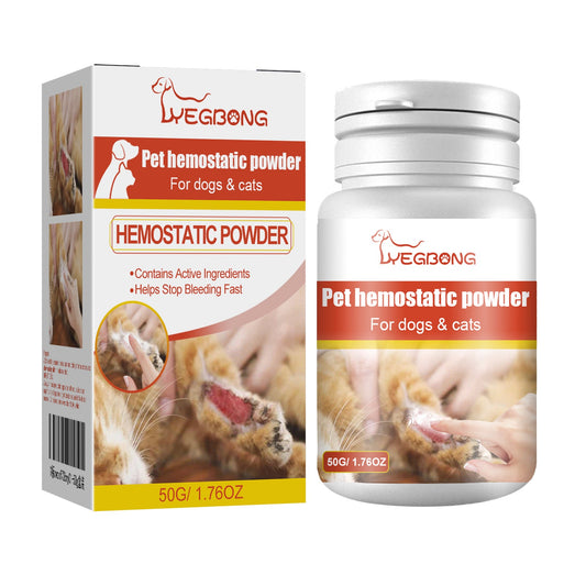 Pet Hemostatic Powder, Skin Wound Cleaning Styptic Powder For Cats And Dogs Soothing Wound Healing Powder For Pets | Purrfect Pet Kingdom