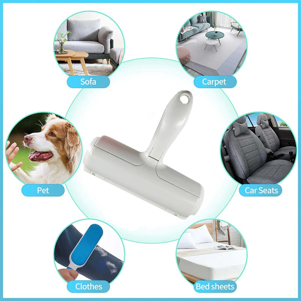 Pet Hair Remover 2-Way Lint Roller Cleaning Brush for Sofa - Detail Angle 6 | Majestic Pet Kingdom