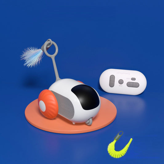 Pet Gravity Intelligent Running Car Remote Control Electric Cat Toy Teasing Stick Cat Pet - Main Feature View | Majestic Pet Kingdom