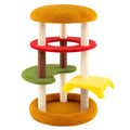 42 Inch Tall Modern Cat Tree Multi-Level with Padded Perch and Cat Bed - Majestic Pet Kingdom