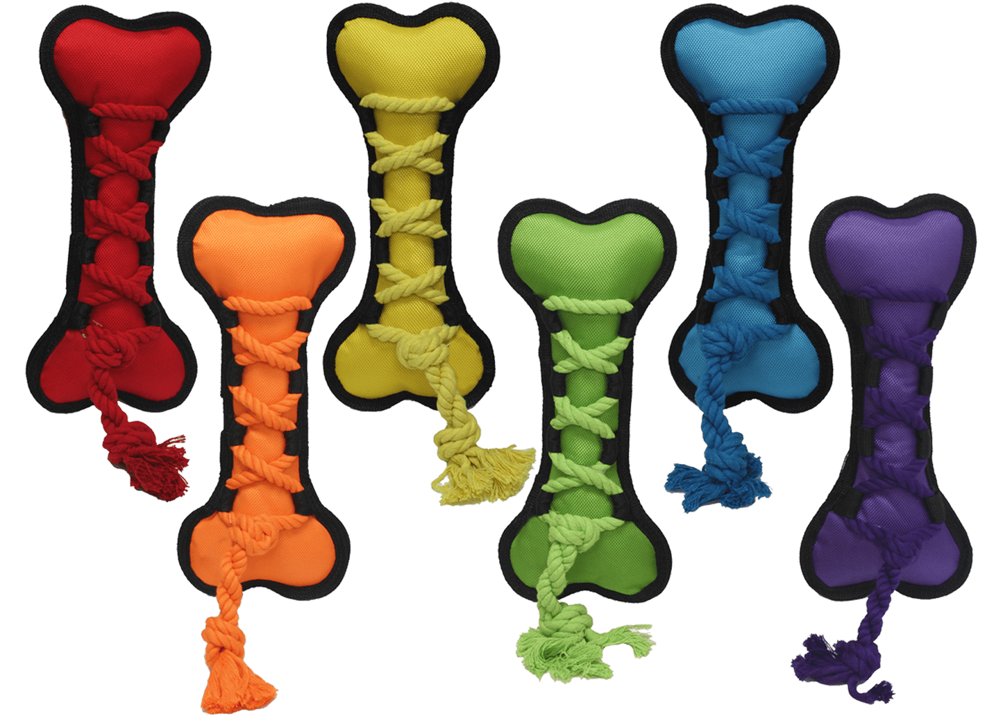 Dog Tug Toy Multipet Cross-Ropes Fish Knotted Squeaker