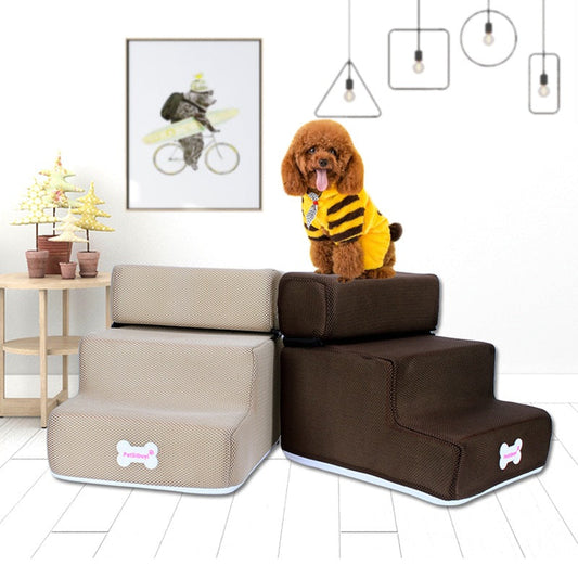 Sponge Pet Stairs & Bed Climbing Ladder for Dogs