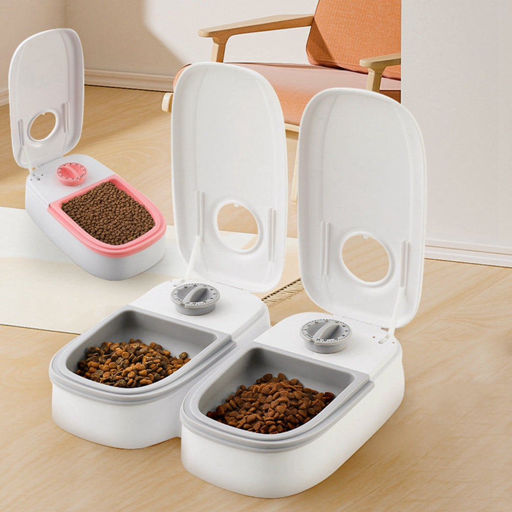 Automatic Pet Feeder Smart Food Dispenser For Cats Dogs Timer Stainless Steel Bowl Auto Dog Cat Pet Feeding Pets Supplies - Majestic Pet Kingdom