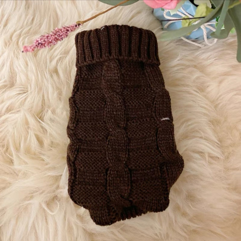 Cat Clothes Cat Pet Supplies Autumn Winter Knitted Sweater Cute Net Red - Majestic Pet Kingdom