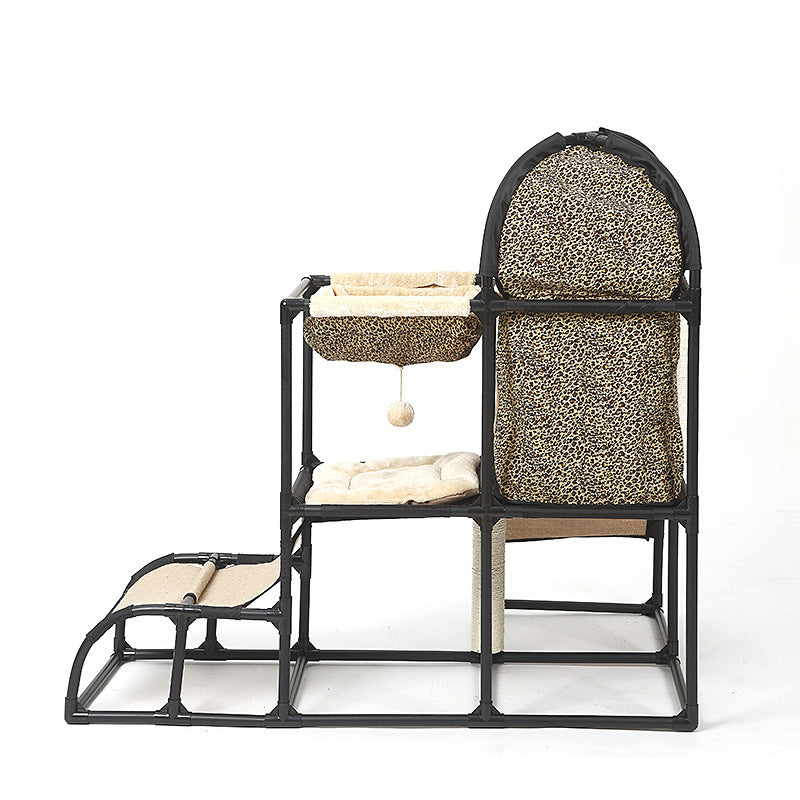 Cat Scratching Post Sisal Rope Climbing Stand Combination