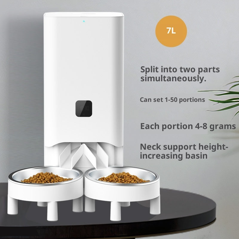 Multiple Smart Pet Automatic Feeders With Timed And Quantitative Feeding - Majestic Pet Kingdom