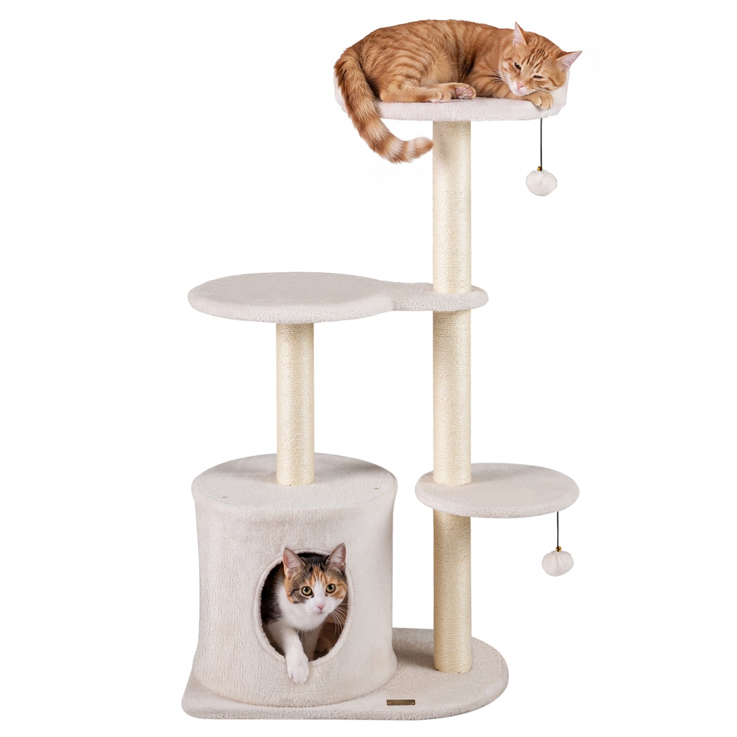 Cat Tree 43" with Condo, Perches & Scratching Posts - Majestic Pet Kingdom