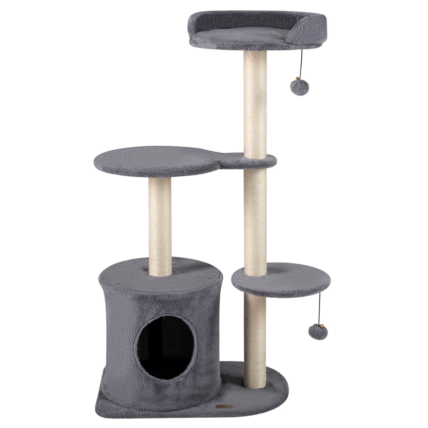 Cat Tree 43" with Condo, Perches & Scratching Posts