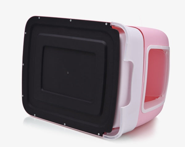 Cat Litter Box Fully Enclosed Front Entry Drawer Style Basin - Detail Angle 5 | Majestic Pet Kingdom