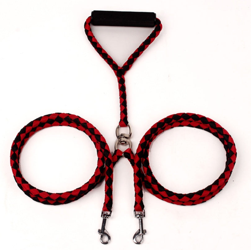 Pet Hand-knitted Traction Wear-resistant Dog Leash Double-ended | Majestic Pet Kingdom™