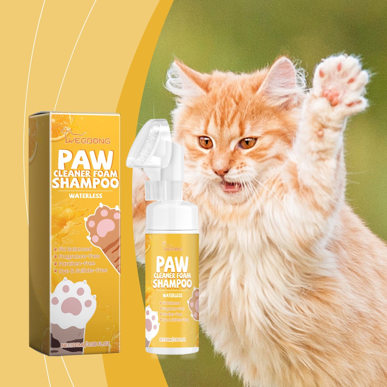 Pet Paw Foam Cleaner: Moisturizing Foot Wash for Pets